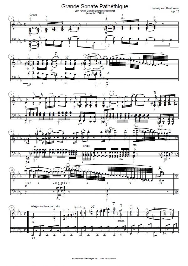 Beethoven Sonate Pathéthique op. 13 – Bild 2