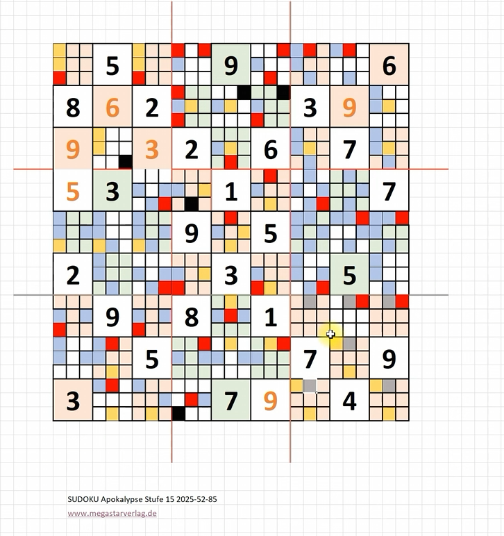 Sudoku-Matrix als Excel und OpenOffice-Datei